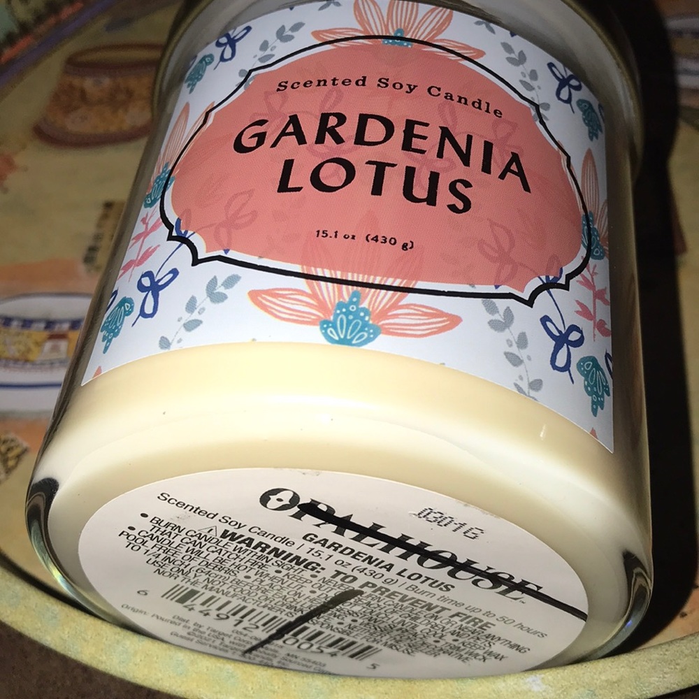 NWT Gardenia Lotus 2 wick candle by Opalhouse - Picture 5 of 9